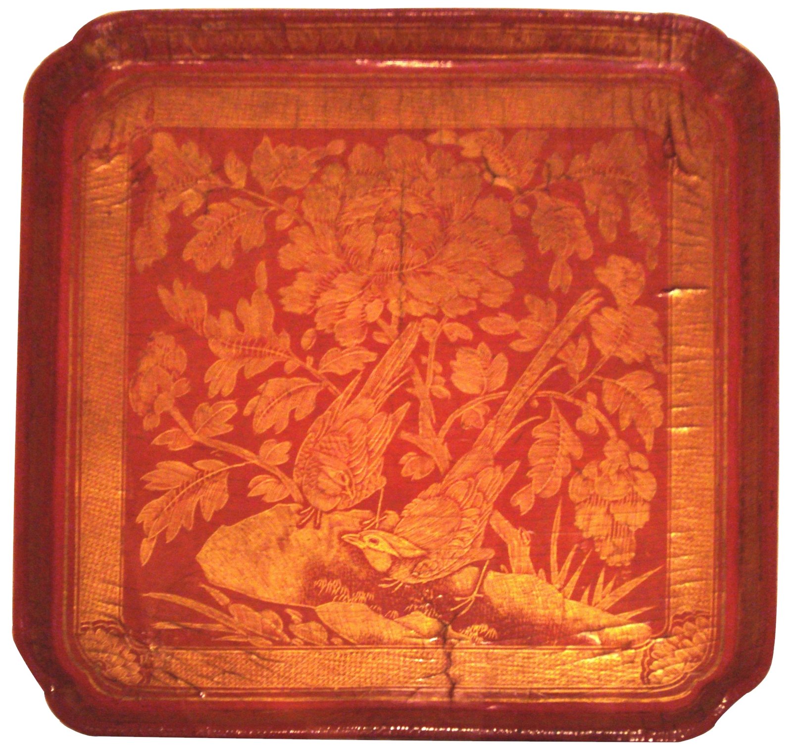 Lacquered accent tray