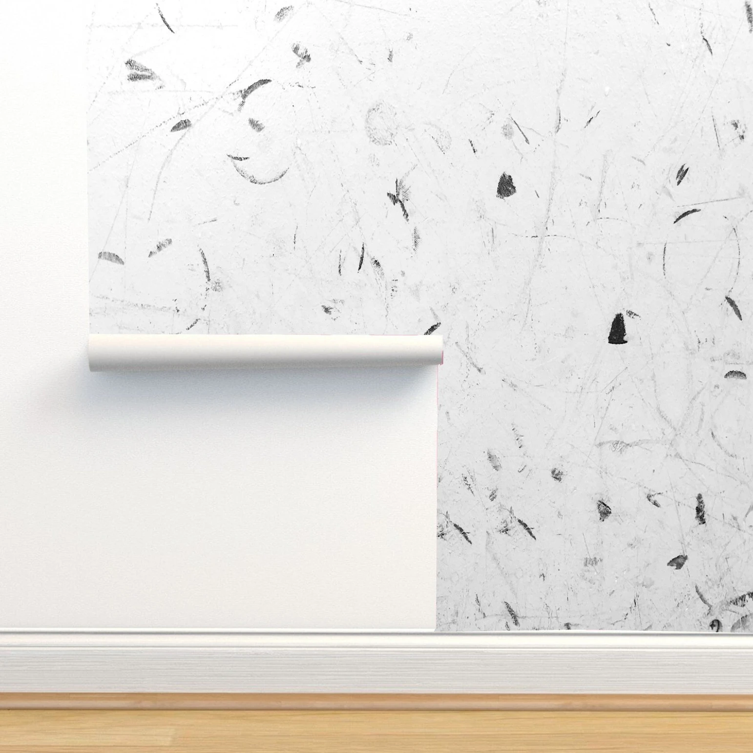 Textured peel-and-stick wallpaper