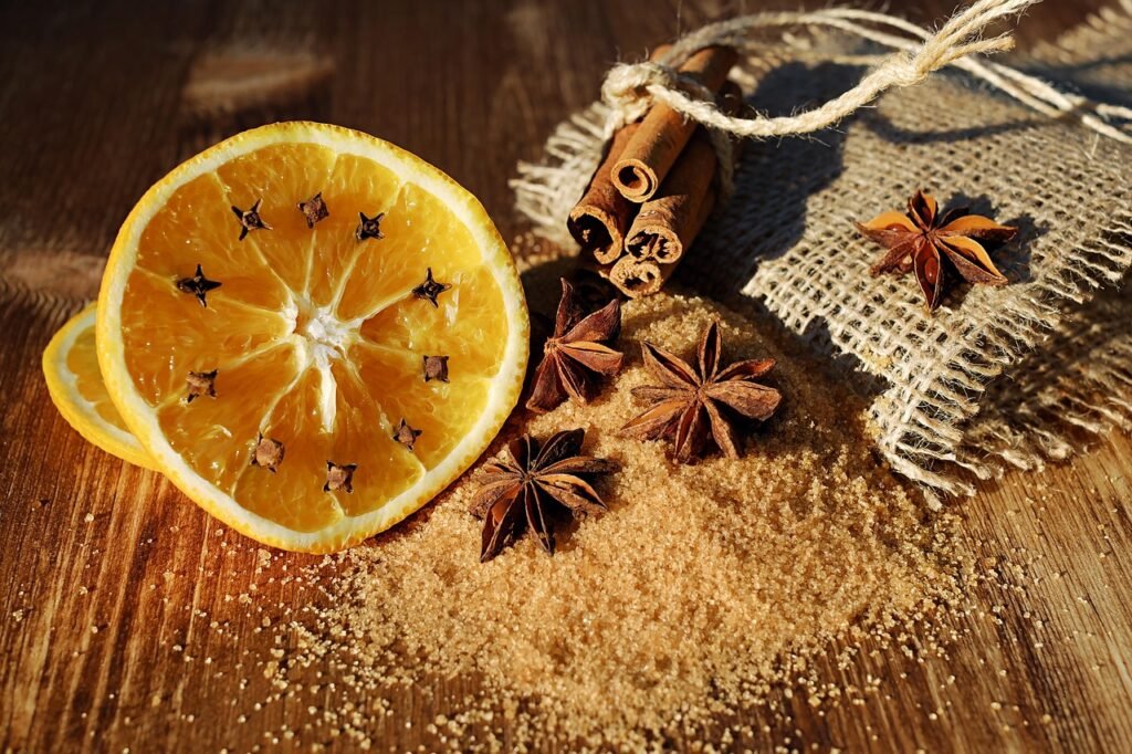 Dried orange slices garland for Christmas decor
