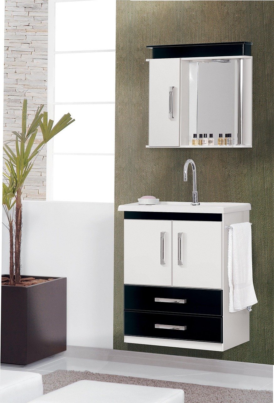 Bathroom cabinet under the sink