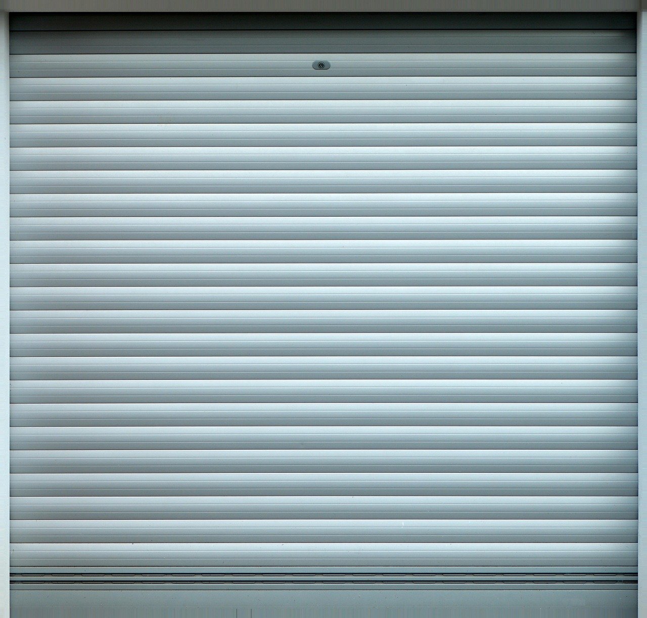 Garage roll-up door ready for winter