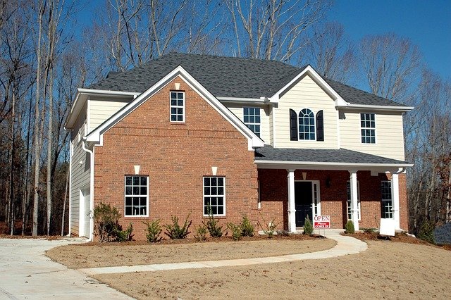 Modest starter home in a residential neighborhood